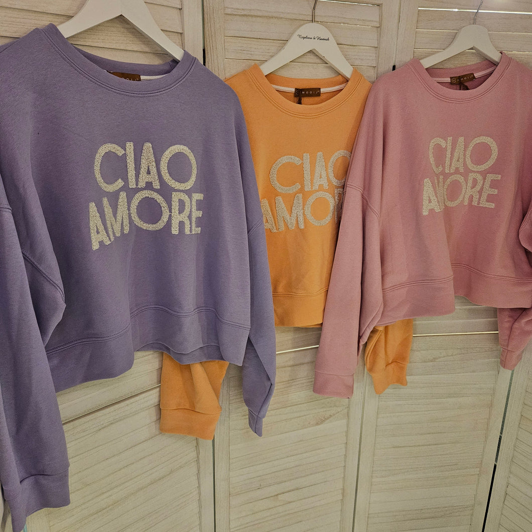 Sweatshirt Ciao Amore rosa
