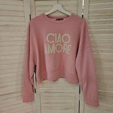 Lade das Bild in den Galerie-Viewer, Sweatshirt Ciao Amore rosa
