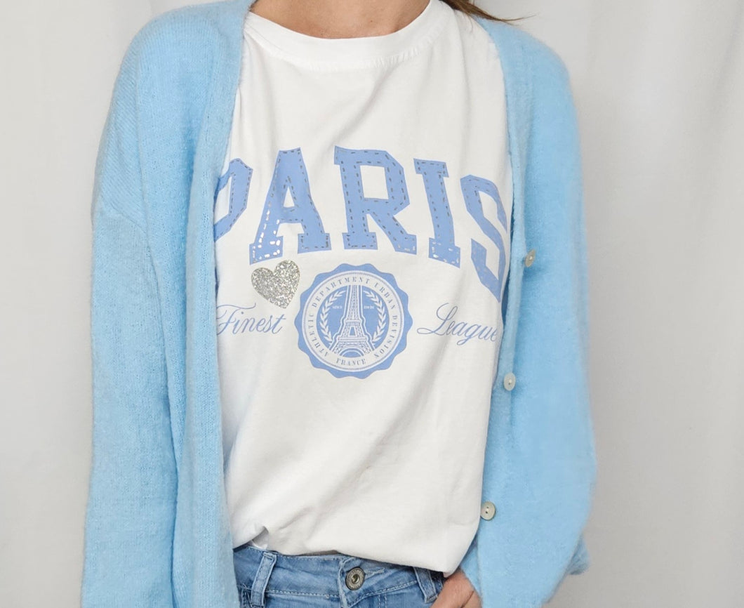 Tshirt Paris Hellblau